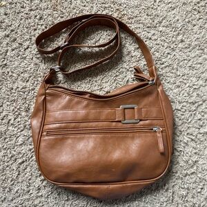 Brown Leather Shoulder Bag
